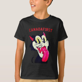 カナダファースト ネコ Tシャツ