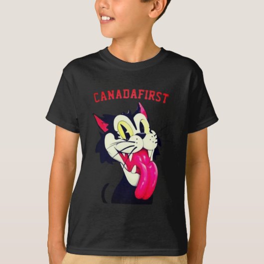 カナダファースト ネコ Tシャツ (正面)