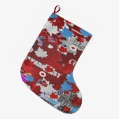 カナダファースト ラージクリスマスストッキング (正面 (吊り時))