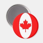 カナダフィッシュアイ国旗の磁石 マグネット (正面/裏面)