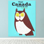 カナダフクロウのポスターを参照 キャンバスプリント (インサイチュ (ウッドフロア))