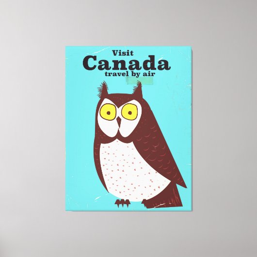 カナダフクロウのポスターを参照 キャンバスプリント (正面)