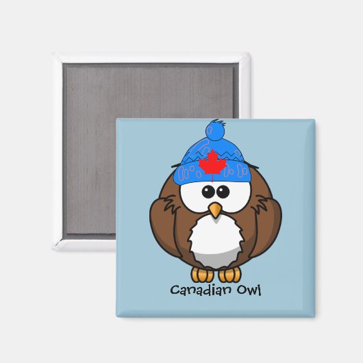 カナダフクロウ マグネット (正面/裏面)