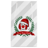 カナダフラすてきグクリスマススタイル スモールペーパーバッグ (正面)