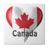 カナダフラグハート タイル (正面)