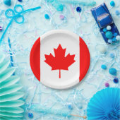 カナダフラグ紙プレート ペーパープレート (パーティー)