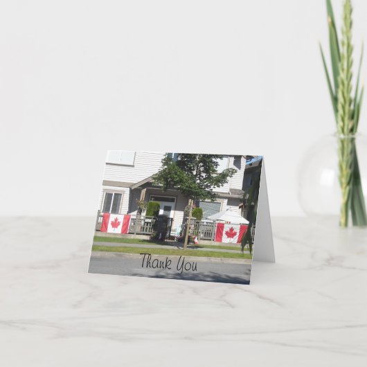 カナダフラグ – ありがとう サンキューカード (正面)