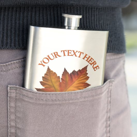 カナダフラスコカスタムカナダメープルリーフドリンクフラスコ フラスク (インサイチュ)