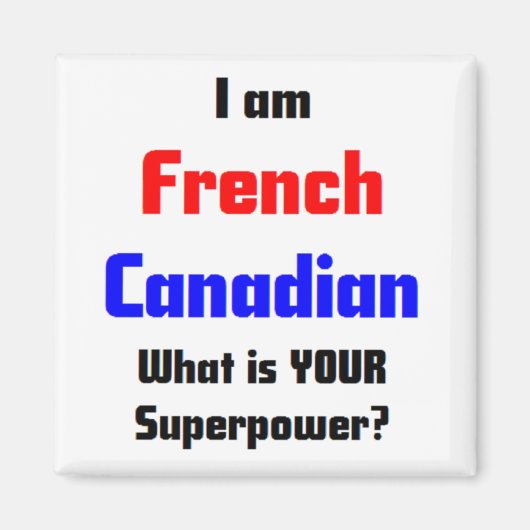 カナダフランスのの マグネット (正面)