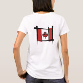 カナダブラシ国旗 Tシャツ (裏面)