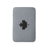 カナダブラックメープルリーフスタイル バスマット (正面縦)
