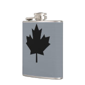 カナダブラックメープルリーフスタイル フラスク (左)