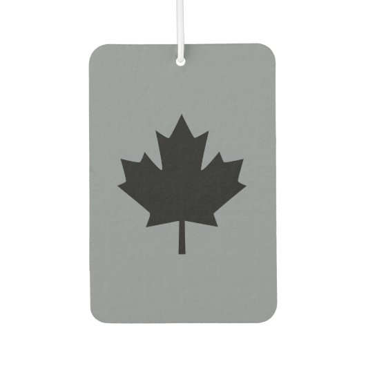 カナダブラックメープルリーフデコール カーエアーフレッシュナー (正面)