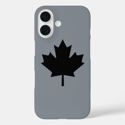 カナダブラックメープルリーフデコール Case-Mate iPhoneケース (裏面)