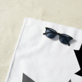 カナダブラックメープルリーフレイヤスタイルカナダ ビーチタオル (インサイチュ)