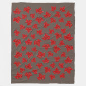 カナダブランケットカナダメープルリーフブランケット フリースブランケット (正面)