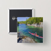 カナダブリティッシュコロンビアバンクーバー島海2 缶バッジ (正面&裏面)