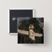 カナダブリティッシュコロンビアバンクーバー 先住民 缶バッジ (正面&裏面)