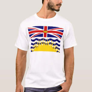 カナダブリティッシュコロンビアフラグ Tシャツ
