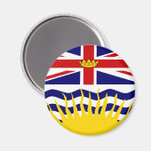 カナダブリティッシュコロンビア国旗 マグネット (正面/裏面)