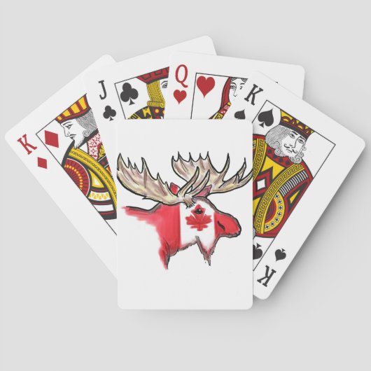 カナダプライドカナダ遊国旗elkのカード トランプ (裏面)