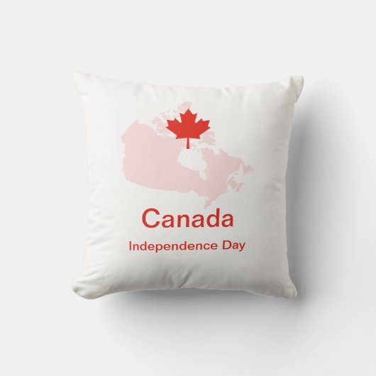 カナダプライドメープルリーフマップ クッション (正面)