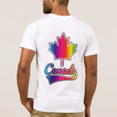 カナダプライドレインボーロゴ Tシャツ (裏面)