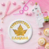 カナダプレートカスタムスポーツティーカナダ紙プレート ペーパープレート (パーティー)