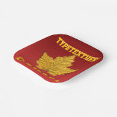 カナダプレートパーソナライズされたカナダチーム紙プレート ペーパープレート (傾斜あり)