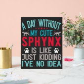 カナダヘアレススフィンクス猫オーナーおもしろいことわざ アクリルサイン (ウェディング)