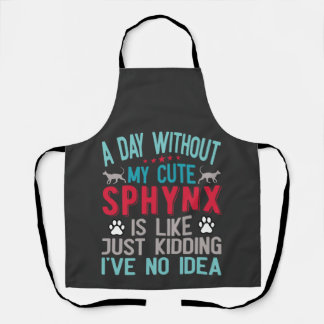 カナダヘアレススフィンクス猫オーナーおもしろいことわざ エプロン
