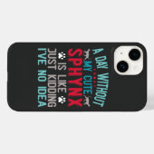 カナダヘアレススフィンクス猫オーナーおもしろいことわざ Case-Mate iPhoneケース (裏面 (横))