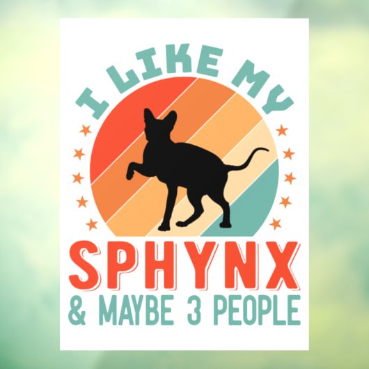 カナダヘアレススフィンクス猫オーナーユーモア ウィンドウサイン (シート3)