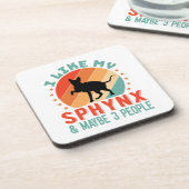 カナダヘアレススフィンクス猫オーナーユーモア コースター (左側)