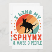 カナダヘアレススフィンクス猫オーナーユーモア シーズンカード (正面/裏面)