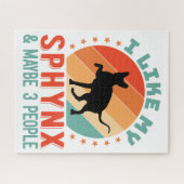 カナダヘアレススフィンクス猫オーナーユーモア ジグソーパズル (横)