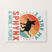 カナダヘアレススフィンクス猫オーナーユーモア ジグソーパズル (横)