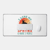 カナダヘアレススフィンクス猫オーナーユーモア デスクマット (キーボード&マウス)