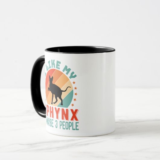 カナダヘアレススフィンクス猫オーナーユーモア マグカップ (正面左)