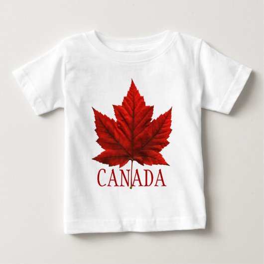 カナダベビーシャツカナダベビージャージーカスタムシャツ ベビーTシャツ (正面)