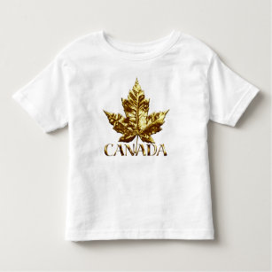 カナダベビーシャツ金ゴールドカナダベビージャージー トドラーTシャツ