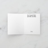 カナダホッケープレイヤーカナダデイカード カード (内部)