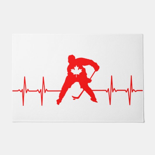 カナダホッケー ドアマット (正面)