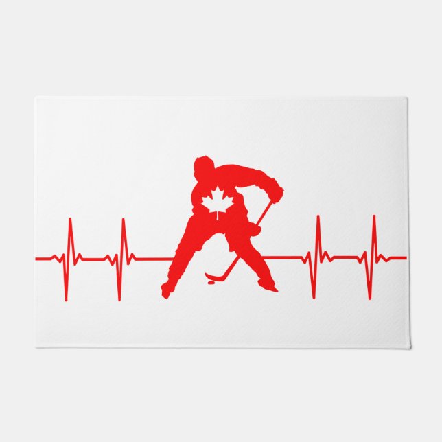 カナダホッケー ドアマット (正面)