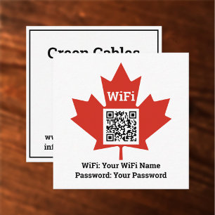 カナダホテルWifiプラスQRコードプラスアドレス コーリングカード