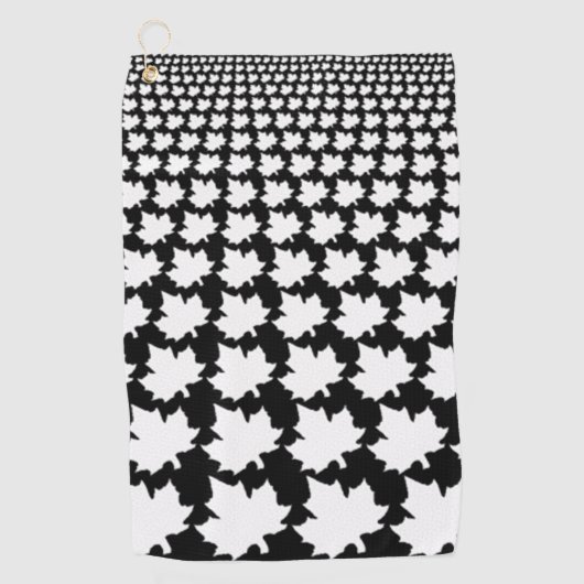 カナダホワイトメープルリーフゴルフタオル ゴルフタオル (正面)