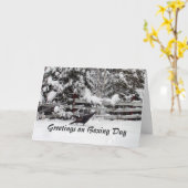 カナダボクシングデイグリーティングトルコ カード (黄色い花)