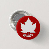 カナダボタパーソナライズされたンCanada Maple Leaf Pin 缶バッジ (正面&裏面)