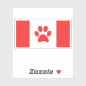 カナダポーおもしろいト国旗 – カナダ国旗 シール (シート)