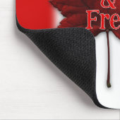 カナダマウスパッドレッドカナダメープルリーフマウスパッド マウスパッド (コーナー)